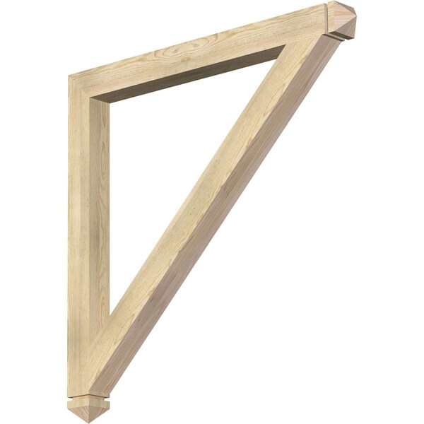 Ekena Millwork Traditional Arts & Crafts Rough Sawn Bracket, Douglas Fir, 4"W x 48"D x 48"H BKT04X48X48TRA03RDF - main